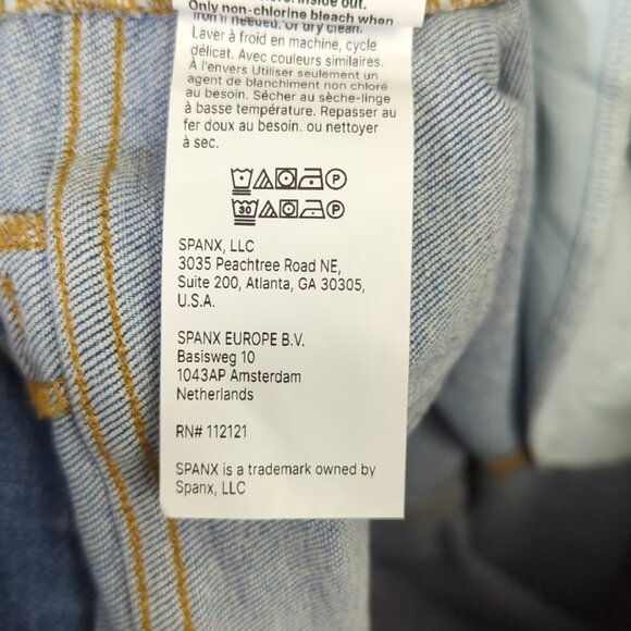 Spanx Jeans Women's L Stonewashed Blue Flare High Rise SPANXshape EveryWear NWT - Picture 14 of 16